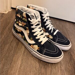 VANS SK8-HI Hula Hawaiian Girl Sz Skateboarding Shoes Men's 7.5